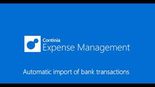 Automatic import of transactions in Continia Expense Management