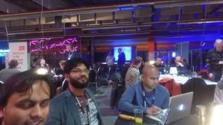 Playing with DJI OSMO at Dutch Blockchain Hackathon 2017 #dbh17