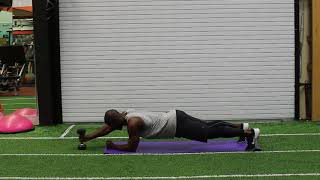 Plank Dumbbell Pickup (Upper Body, Core, Strength Training, Without Equipment)