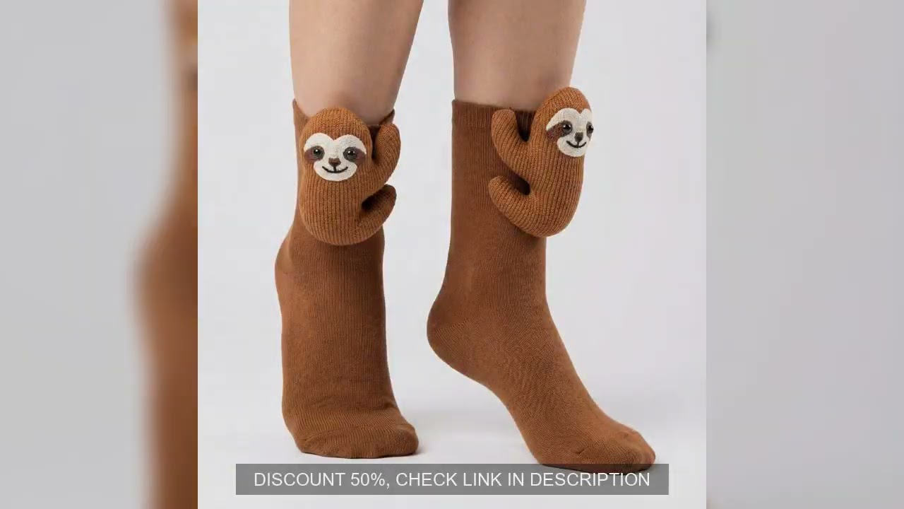 3D Knitted Cute Animal Floor Socks Handmade Crocheted Warm Socks Double Layer Fashion Sleeping Socks