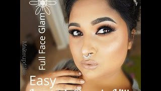 Full Face GLAM  Smokey Eye Makeup Tutorial / Beauty chit chat/ Easy/ ABH