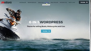 Motors   Automotive, Cars, Vehicle, Boat Dealership, Classifieds WordPress Theme