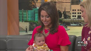 Kylie stops by with baby Ezra
