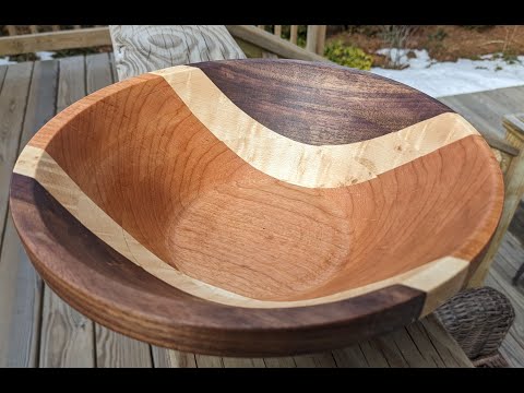 Bowl from a Flat Board (with 3 woods)