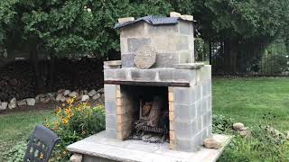 HOW TO BUILD AN OUTDOOR FIREPLACE  LOW COST CHEAP!!!