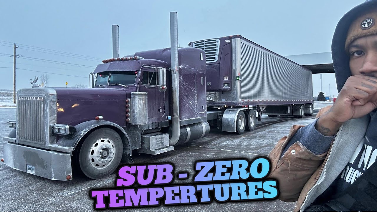 Working In Sub Zero Temperatures|Minnesota Trucking|Unloading Ice Cream In The Winter|LTL Trucking|