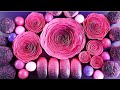 Clay cracking 💜 Crushing soap roses and soap balls 💕Carving ASMR ! Relaxing Sounds !