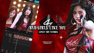 “Bad girls like you” Capcut edit tutorial #bts #capcut #edit #tutorial #trending #viral 
