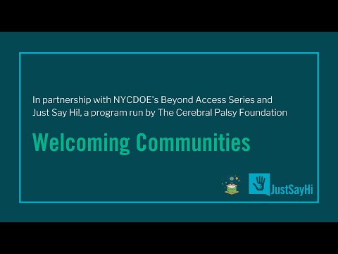 JSH Educational Webinar Series 5 - Cultivating Welcoming Communities