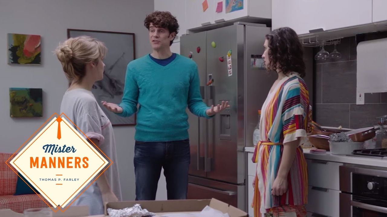 Mister Manners Takes on Roommate Etiquette Food Network YouTube