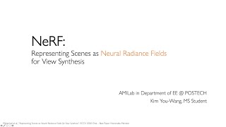[Seminar] NeRF: Representing Scenes as Neural Radiance Fields for View Synthesis