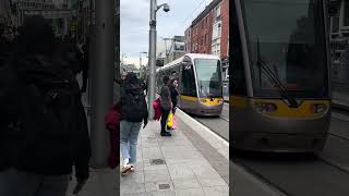 Dublin luas #reels #automobile #irishtourism #travel #drone #tram #train #accident #dublinlife