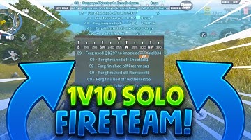 1v10 QBZ Solo Fireteam INSANE Headshots and Accuracy! Rules Of Survival Montage ( ROS MOBILE )