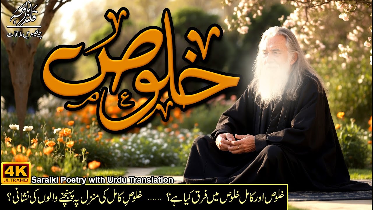 Qalandar Nama Ep-34/75 | Khalus خلوص | By Syed Muhammad Jaffar uz Zaman(dzt) Saraiki Poetry to urdu