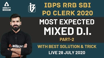 Most Expected Mixed D.I | IBPS RRB PO/CLERK |  Best Solution & Trick | (PART - 2)