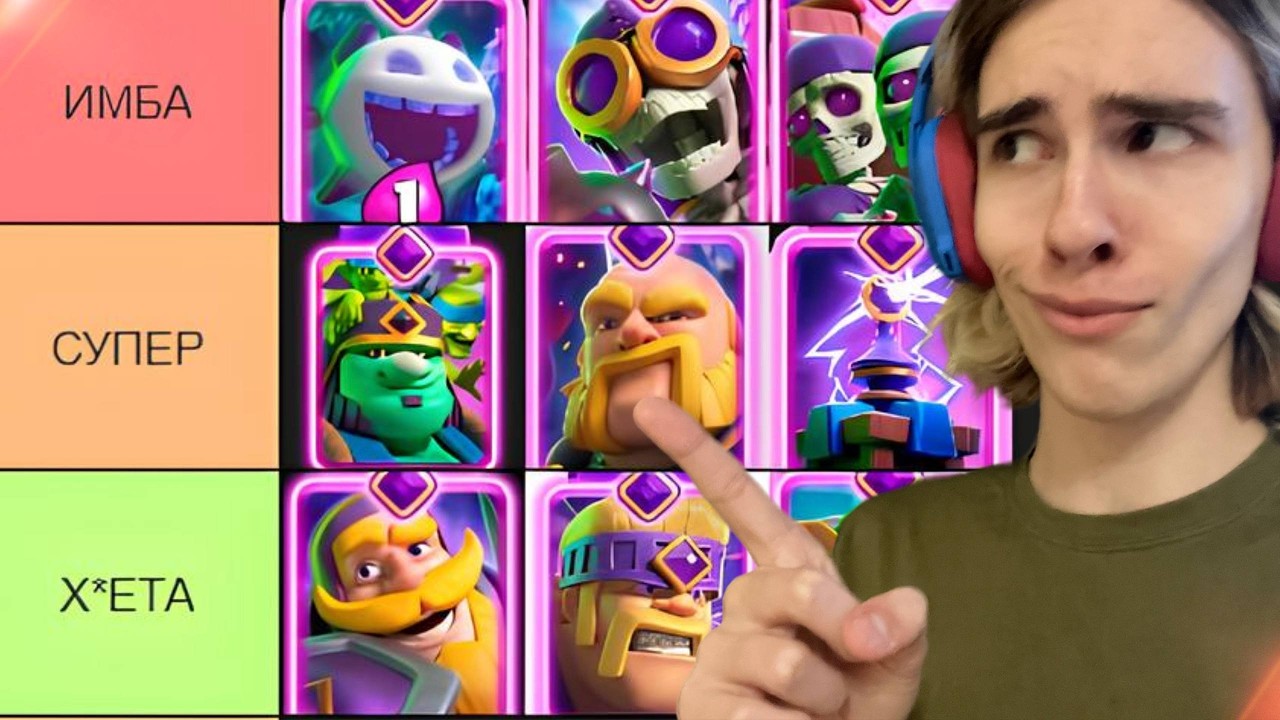 🤔ТИР ЛИСТ ВСЕХ ЭВОЛЮЦИЙ В КЛЕШ РОЯЛЬ