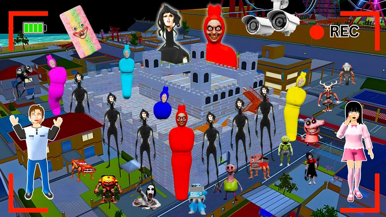 Yuta Mio Buat Benteng Raksasa PELINDUNG Dari Pasukan TOR MONITOR KETUA & POCONG ENGKOL WARNA WARNI