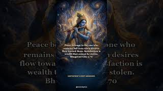 Bhagavad Gita 2.70 #spirituality #selfrealization #krishna