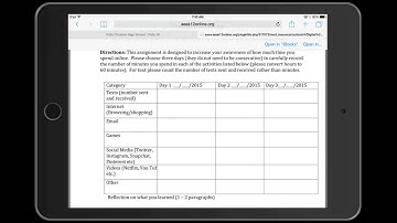 I.K.H.T. Open a document from Moodle in Notability/Add a text box and text.