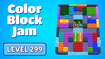 Color Block Jam Level 299 Solution Walkthrough