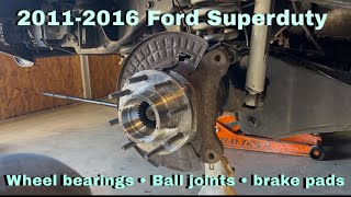 Ford F-250 ball joints and wheel bearing replacement 