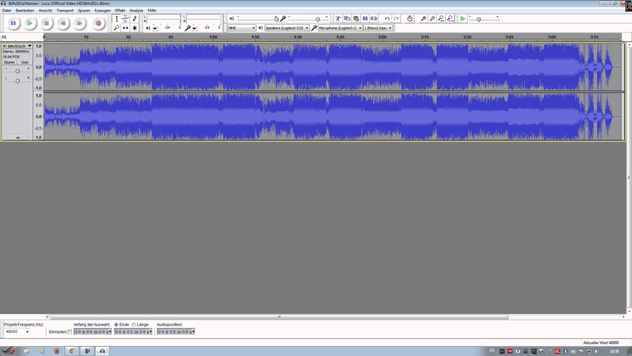 Tutorial - GEMA Sperre umgehen mit Audacity