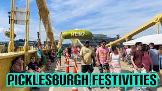 Walkthrough and Exploring Pittsburgh Picklesburgh 2021 /Event Venue During Summer in PA at 7th St.