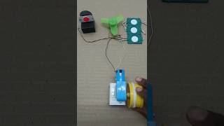Powering on a plastic gear with each LED light and DC fan | #tech #project #shorts