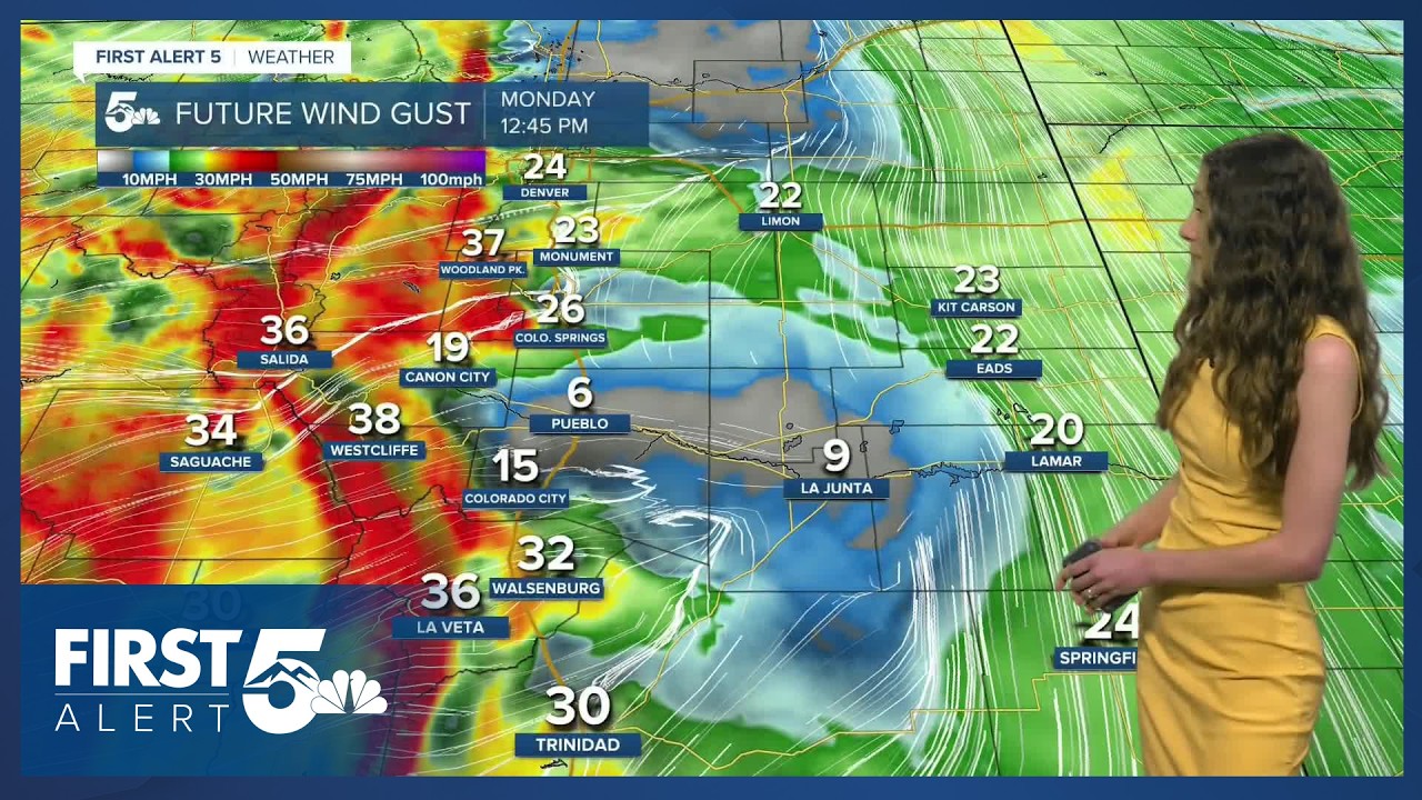 Warm and windy conditions return to southern Colorado on Monday