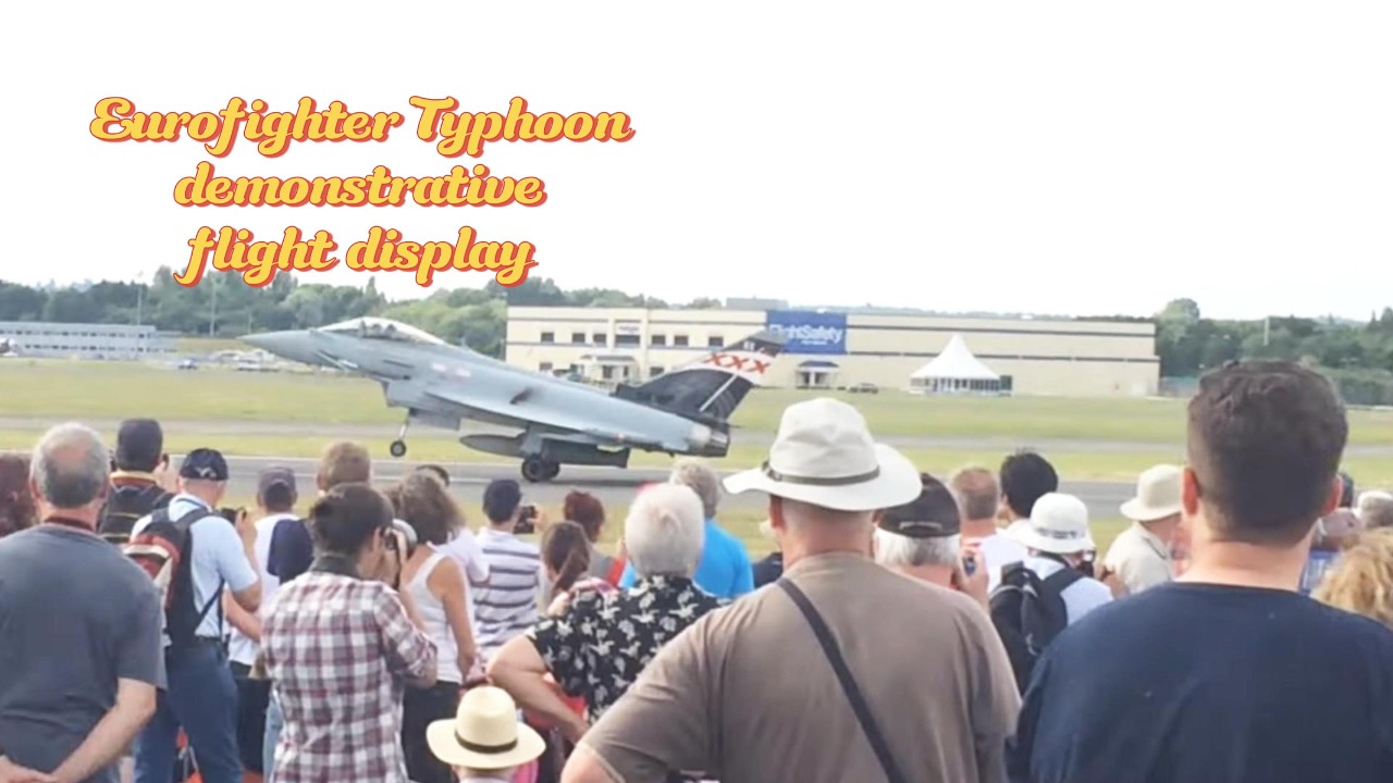 Eurofighter Typhoon Full Demo Flight at Farnborough | Takeoff & Landing