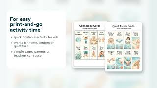 The Quiet Shell Moment | Calm Down Cards | Printable PDF | Etsy | 30