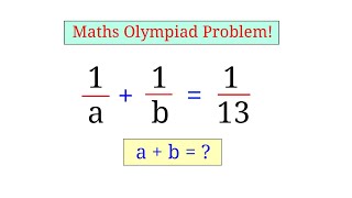 Maths Olympiad Problem | An Algebraic Equation