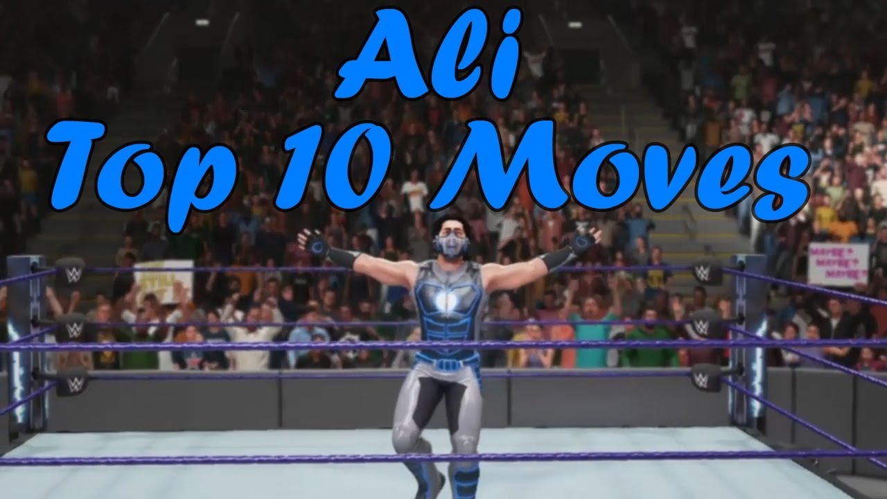 WWE 2k19 Ali Top 10 Moves - YouTube