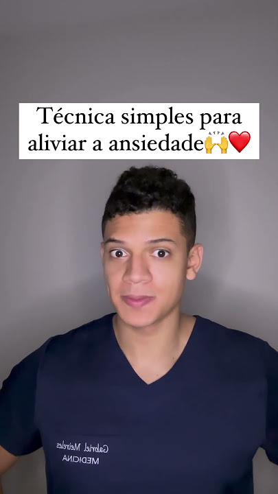 Técnica para aliviar a ansiedade #shots #saude