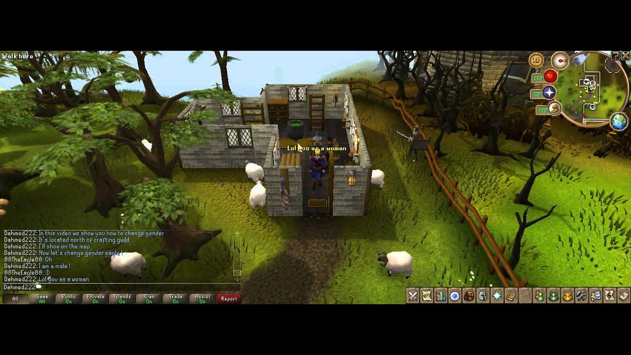 Runescape gender change YouTube