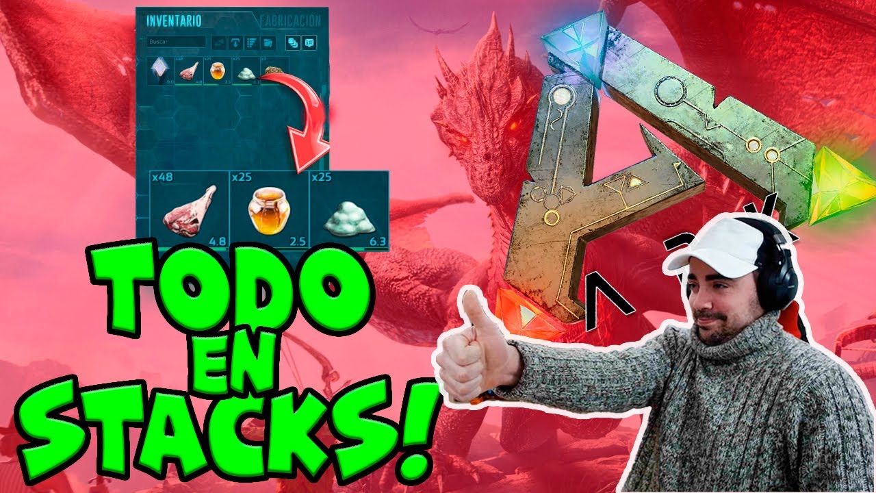 ⚙COMO AUMENTAR TUS STACKS EN ARK 2024 - YouTube