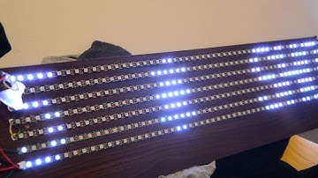 ARDUINO + LED WS2812b matrix scrolling text