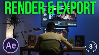 How to Render & Export in Adobe After Effects 2023 | After Effects Tutorials