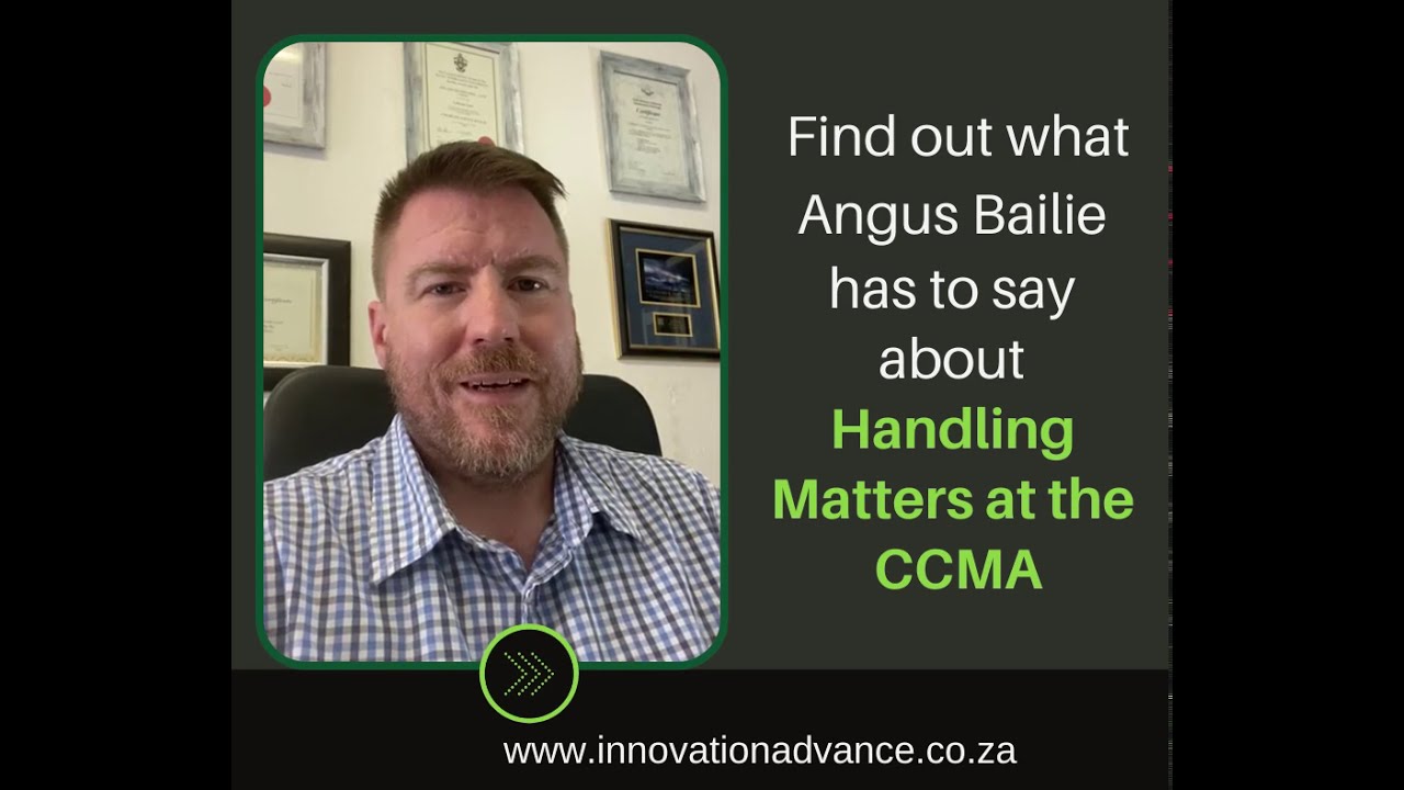 Handling Matters at the CCMA YouTube