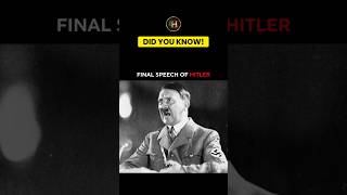 The Chilling Final Words of Adolf Hitler #shorts