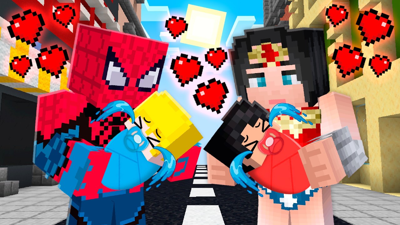 Fui ADOTADO por uma Família de SUPER HERÓIS no Minecraft