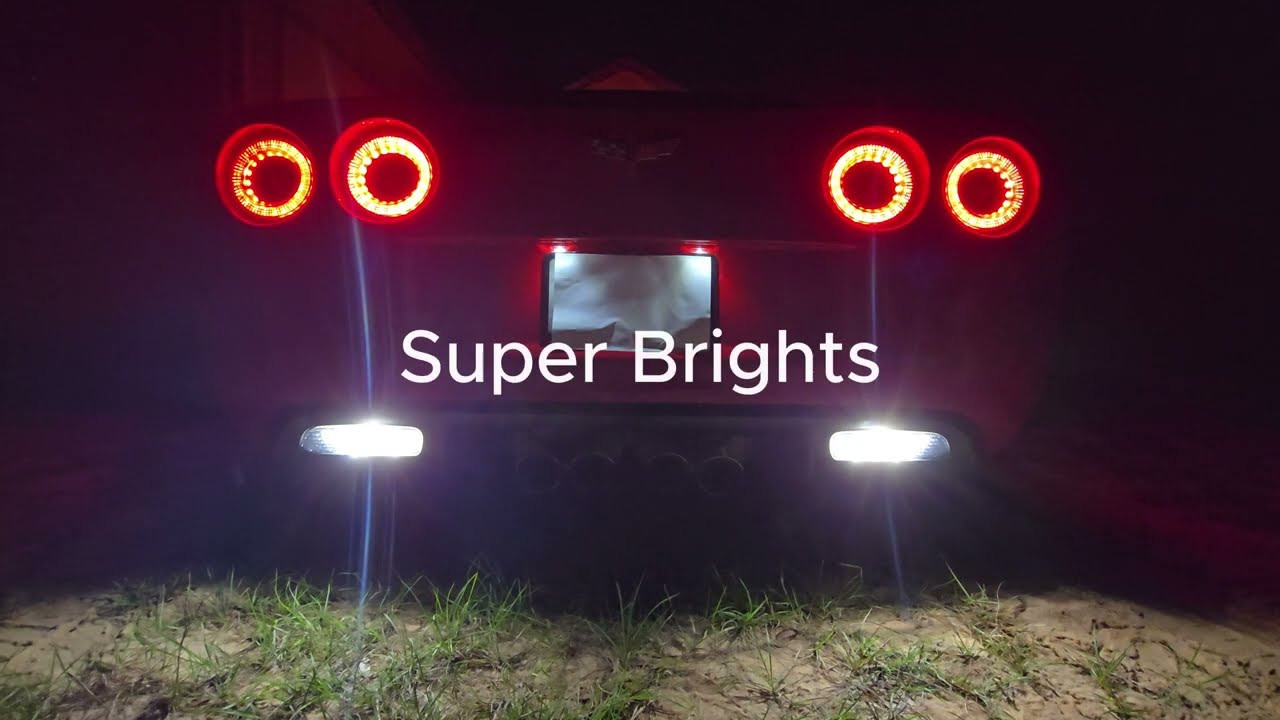 C6 Corvette LED Vette Lights Super Bright Reverse lights vs Stock