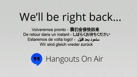 Hangout On Air f5 refresh test, how long will host be gone?