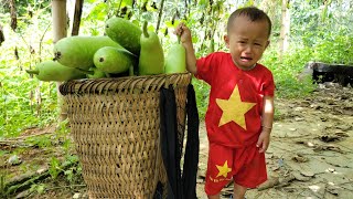 Single mothers: harvest gourds to sell at the market - cook nutritious porridge - bathe the children