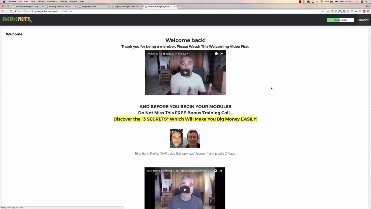 Bing Bang Profits Walkthrough