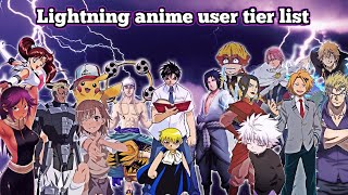 Top 20 Strongest Lightning Users Of All Time In Anime  Anime Best   YouTube