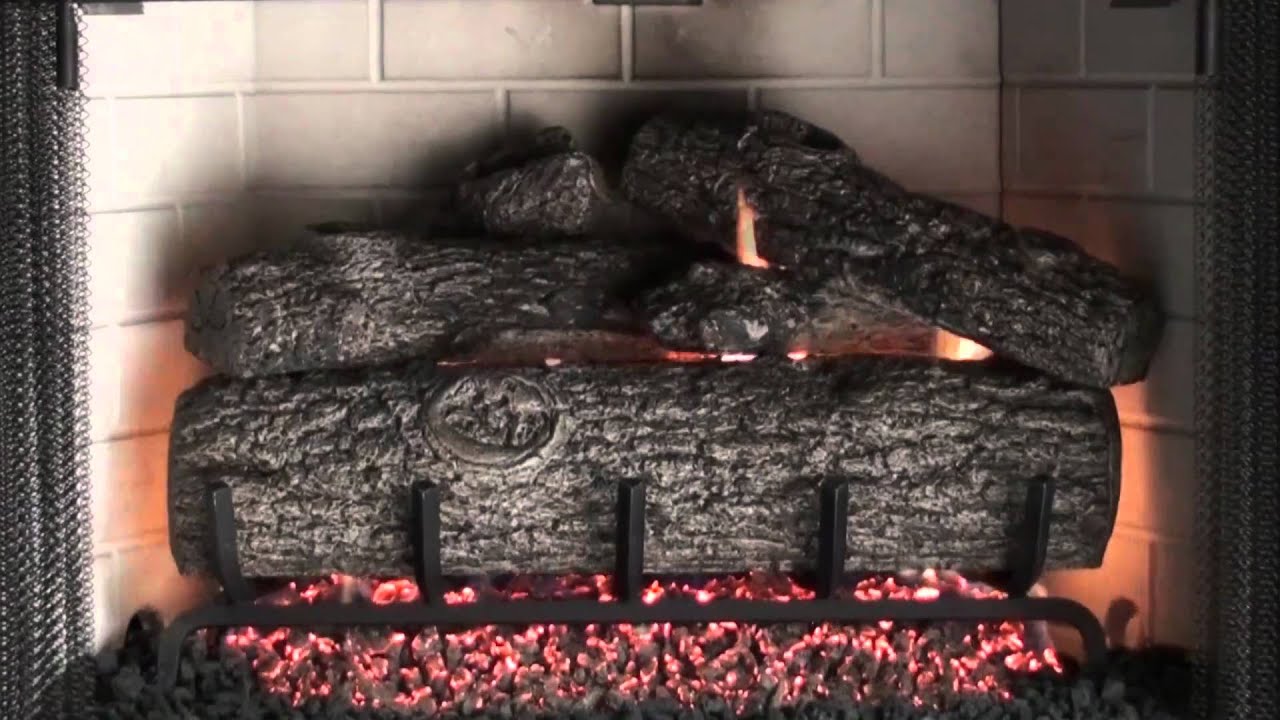 Peterson Gas Logs Golden Oak Demo YouTube