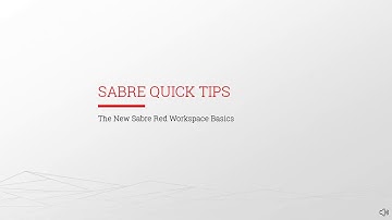 SABRE Red 360 Booking process