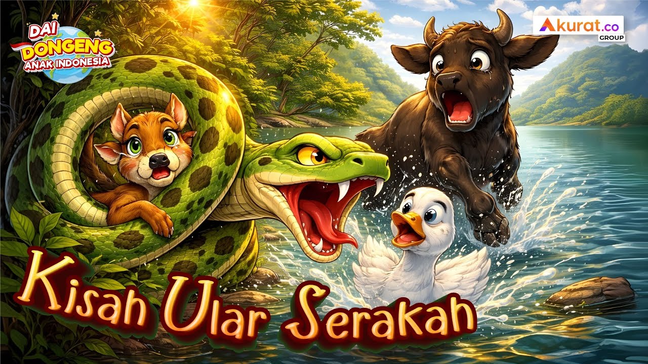 Dongeng Anak Indonesia | Kisah Ular Serakah | Cerita Anak Nusantara 