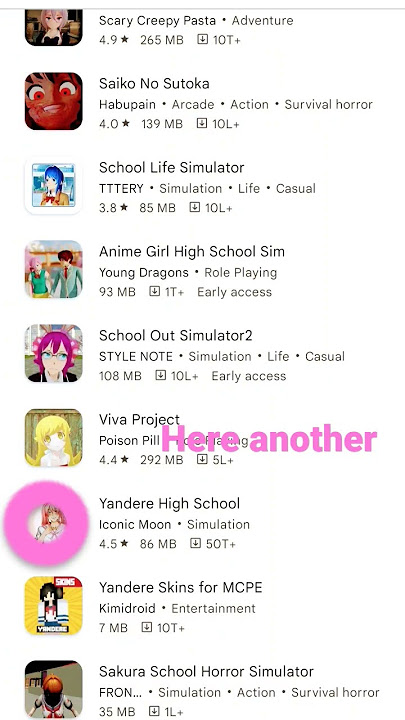 Yandere simulator in mobile ๐ฑ , No crome, google, only from play store 100%๐workโค๏ธโค๏ธโค๏ธpls comment